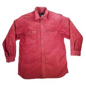 Field & Stream Men's Brick Red Flannel Shirt, Size Large, Heavy Weight